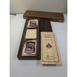 Vintage Stancraft Cribbage‎ Board "Travel Card Kit" 1960s